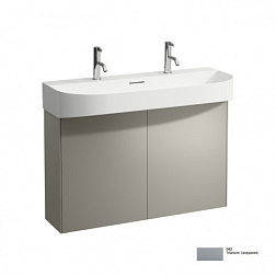 Модуль под раковину Sonar 97,4х24х60 см, титан лакированный, 2 дверцы, система push-to-open 4.0548.4.034.042.1 Laufen